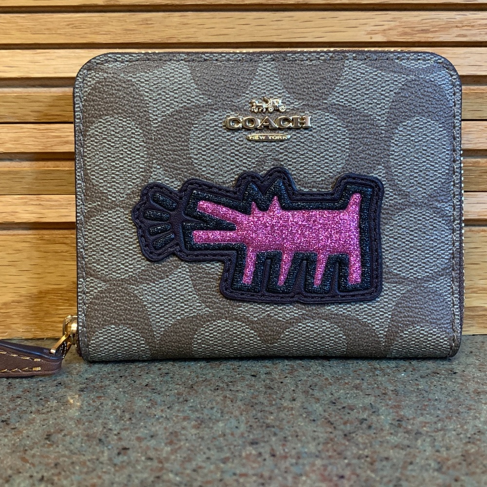 Coach X Keith Haring Wallet with Dog Patch